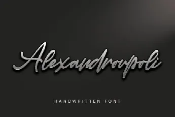 Alexandroupoli Handwritten font