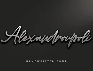 Alexandroupoli Handwritten font