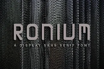 RONIUM Demo font