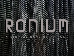 RONIUM Demo font