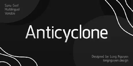 Anticyclone DEMO font