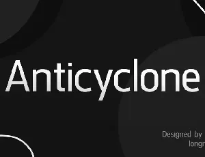 Anticyclone DEMO font