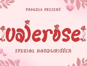 Valerose font