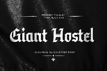 Giant Hostel font