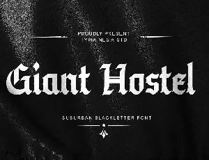 Giant Hostel font