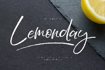 Lemonday Script font