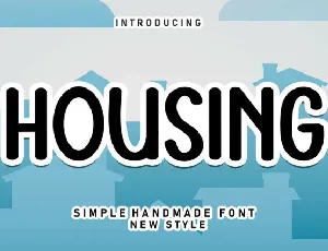 Housing Display font