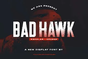 Bad Hawk font