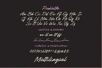 Pinklatte font