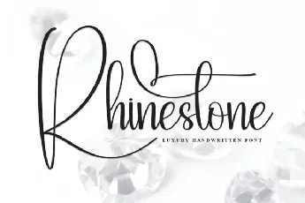 Rhinestone Script font