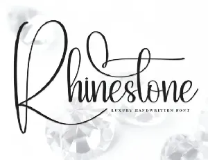 Rhinestone Script font