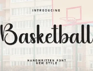 Basketball Script font