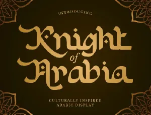 Knight of Arabia font