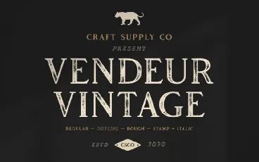 Vendeur Vintage Serif font