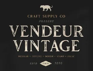 Vendeur Vintage Serif font