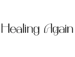 Healing Again Demo font