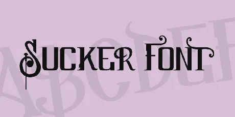 Sucker Font