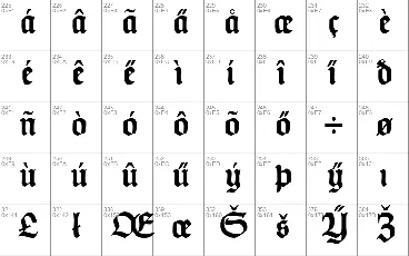 Humboldt Fraktur font