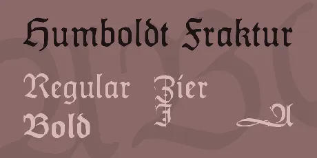 Humboldt Fraktur font