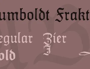 Humboldt Fraktur font