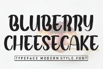 Bluberry Cheesecake Display font