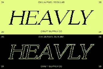 Chilia Pixel font