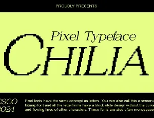 Chilia Pixel font