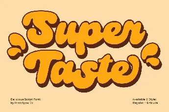 Super Taste DEMO font