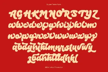 Super Taste DEMO font