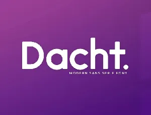 Dacht font