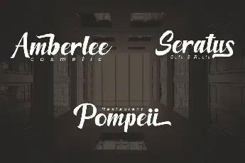 Amberllee Modern Script Typeface font