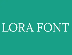 Lora Free font