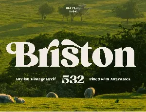 Briston font