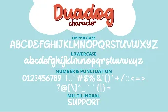 Duadog font