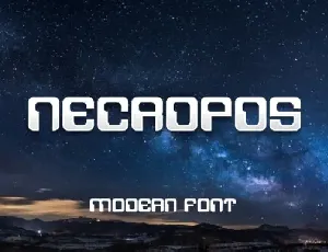 Necropos font