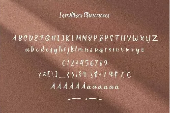 Lemillion font