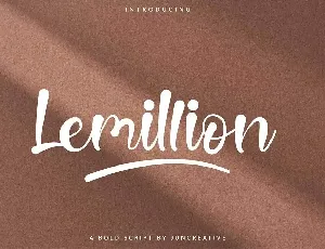 Lemillion font