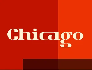 Chicago Retro font