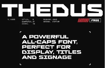 Thedus Display font