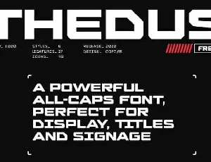 Thedus Display font
