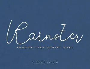 Rainster Handwriting font
