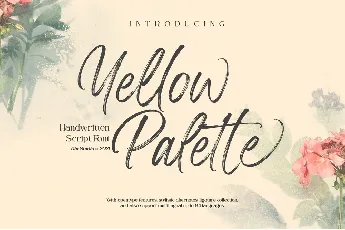 Yellow Palette font