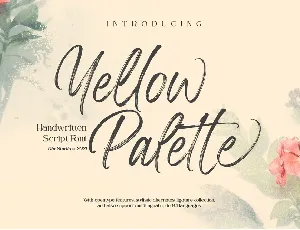 Yellow Palette font