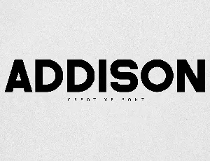 Addison font