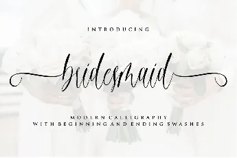 Bridesmaid Calligraphy Script font