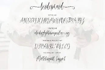 Bridesmaid Calligraphy Script font