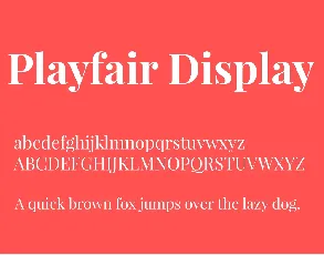 Playfair Display Family font