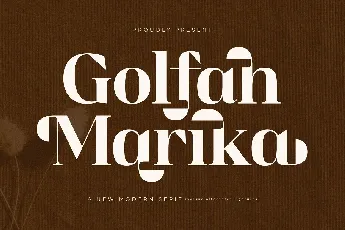 Golfah Marika font