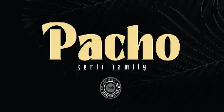 Pacho DEMO font