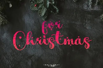 For Christmas font